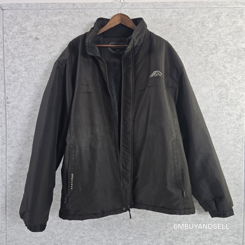 OTU Weather Gear Sport Jacket‎ Mens 2XL Waterproof Fleece Lined Full Zip Coat - Picture 10 of 13
